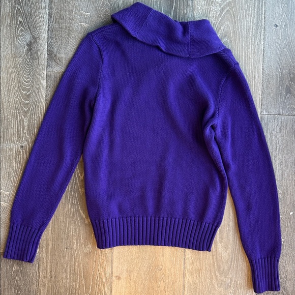 LAUREN RALPH LAUREN PURPLE PULLOVER SWEATER WOMENS SIZE Med 0184 - Picture 4 of 8